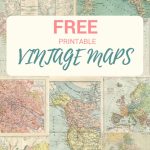 Wonderful Free Printable Vintage Maps To Download   Pillar Box Blue Inside Free Printable Vintage Maps