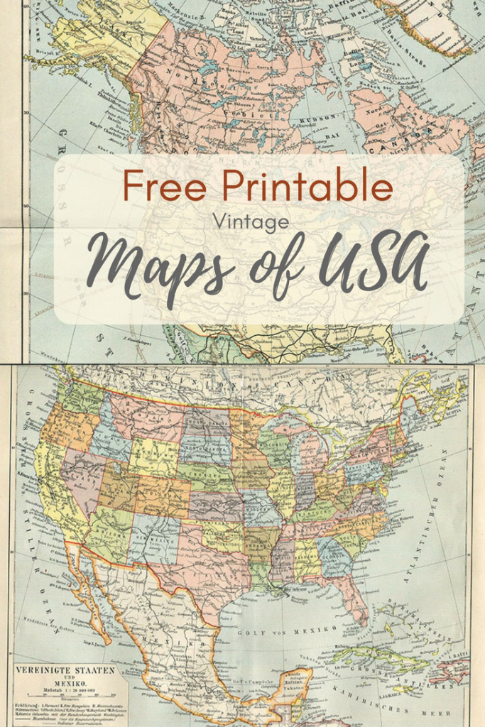 Wonderful Free Printable Vintage Maps To Download - Pillar Box Blue within Printable Antique Maps Free