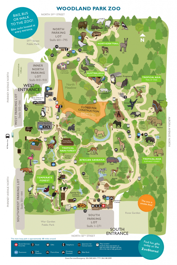 Woodland Park Zoo. One Of The Best Places To Volunteer At. (Visited pertaining to Printable Detroit Zoo Map