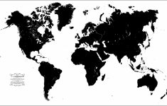 Free Printable Large World Map Poster
