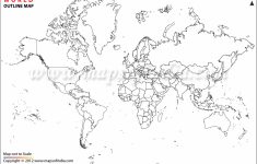 India Outline Map A4 Size Printable