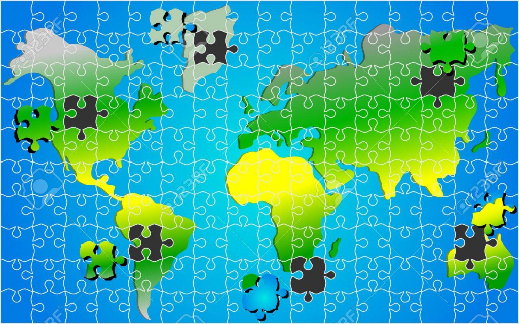 World Map Puzzle Printable ~ Cvln Rp within World Map Puzzle Printable