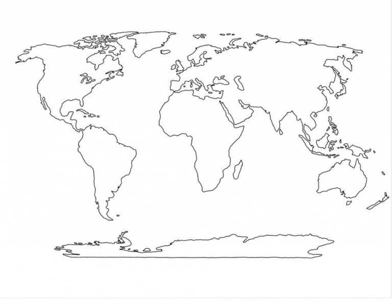 World Map Vector Template Copy World Political Map Outline Printable in ...