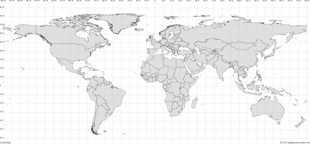 World Map With Longitude And Latitude Degrees Within Of The New 6 in World Map Latitude Longitude Printable