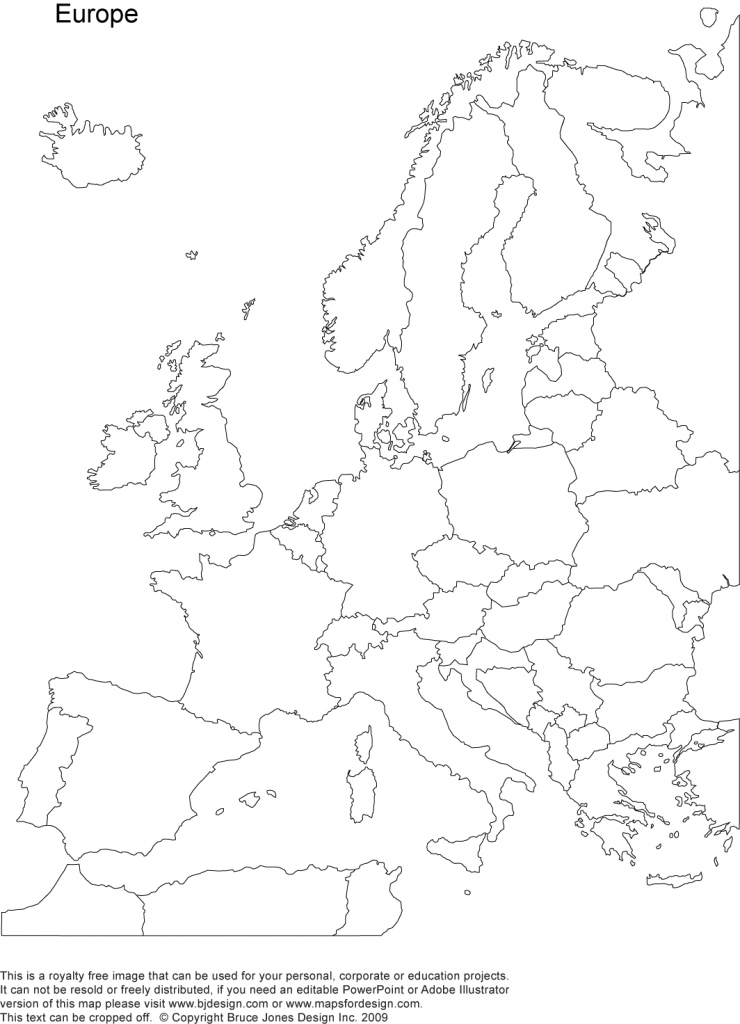 World Regional Printable, Blank Maps • Royalty Free, Jpg for Free Printable Map Of Europe