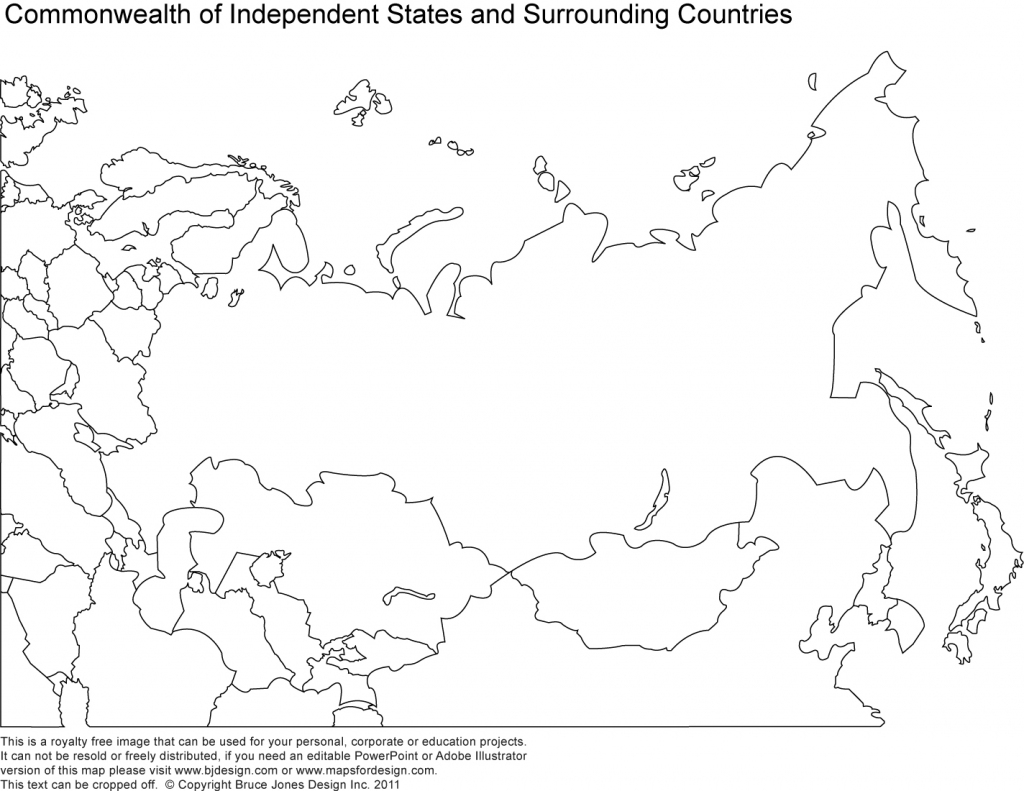 World Regional Printable, Blank Maps • Royalty Free, Jpg within Blank Russia Map Printable