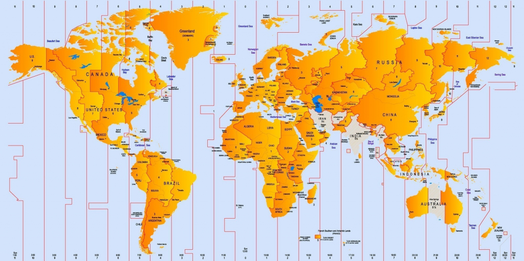 World Time Zone Map 2 8 - World Wide Maps for World Map Time Zones Printable Pdf