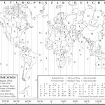 World Time Zone Map As A Printable Pdf. Note That This Is Throughout Printable Time Zone Map For Kids