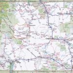 Wyoming Road Map With Printable Map Of Wyoming