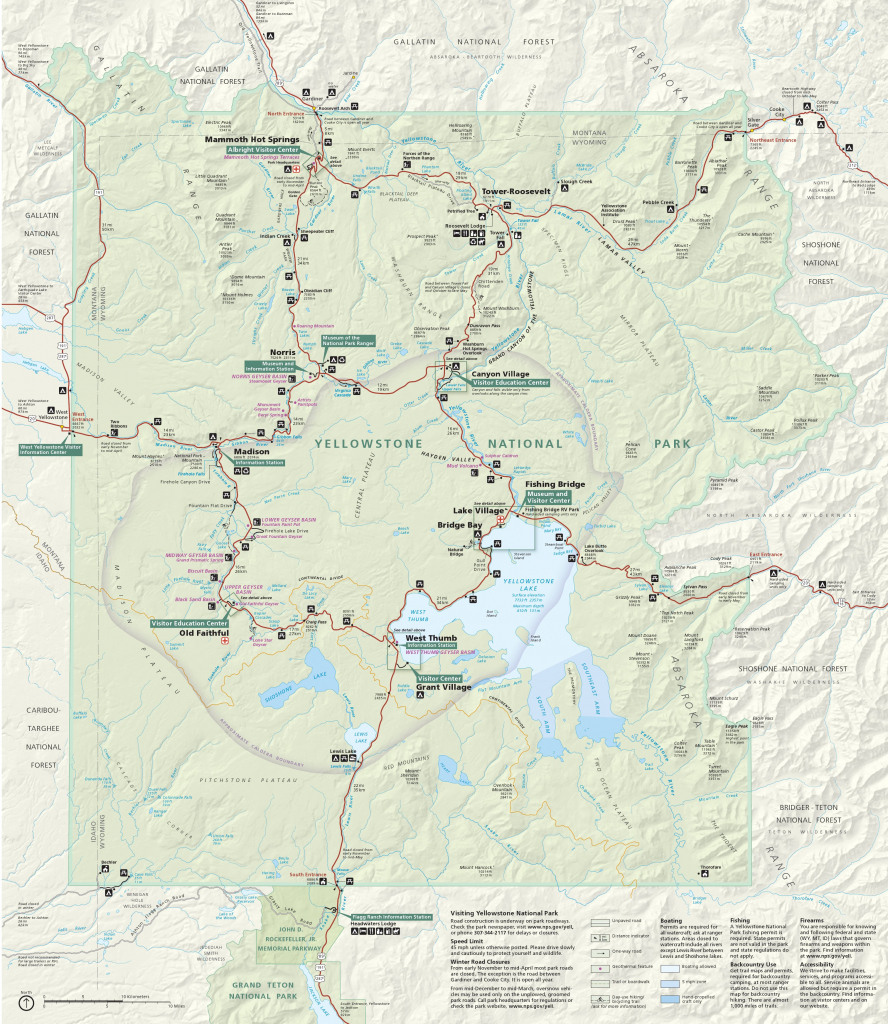 Yellowstone Maps | Npmaps - Just Free Maps, Period. intended for Printable Map Of Yellowstone National Park