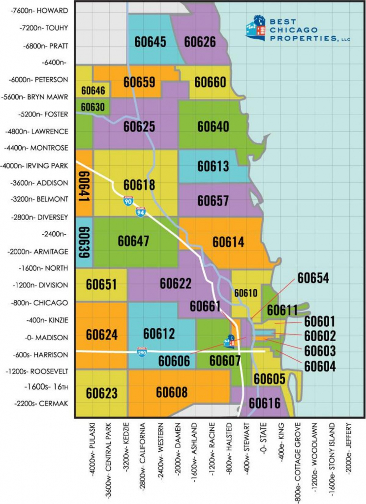 Zip Code Map Chicago - Chicago Area Zip Code Map (United States Of within Chicago Zip Code Map Printable